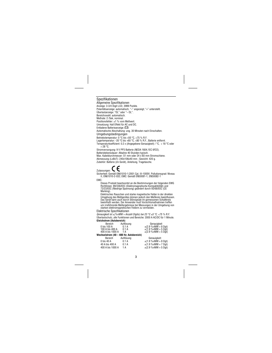 Amprobe AD105A Clamp-Meter User Manual | Page 14 / 34