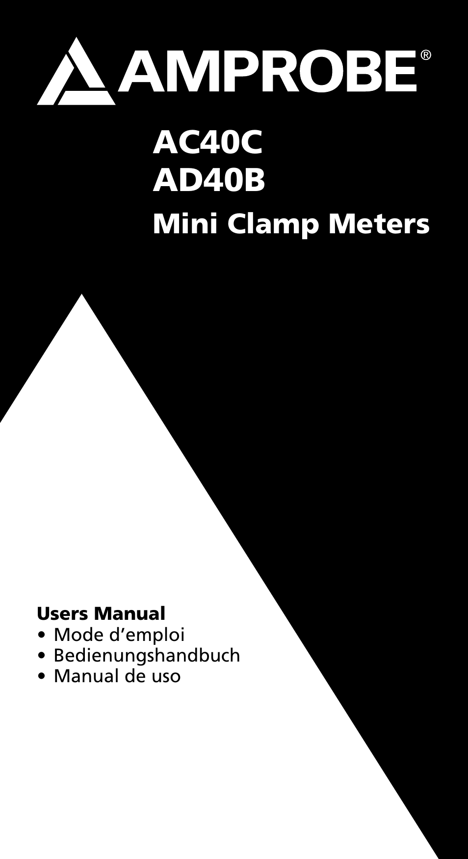 Amprobe AD40B AC40B Mini-Clamp-Meters User Manual | 46 pages