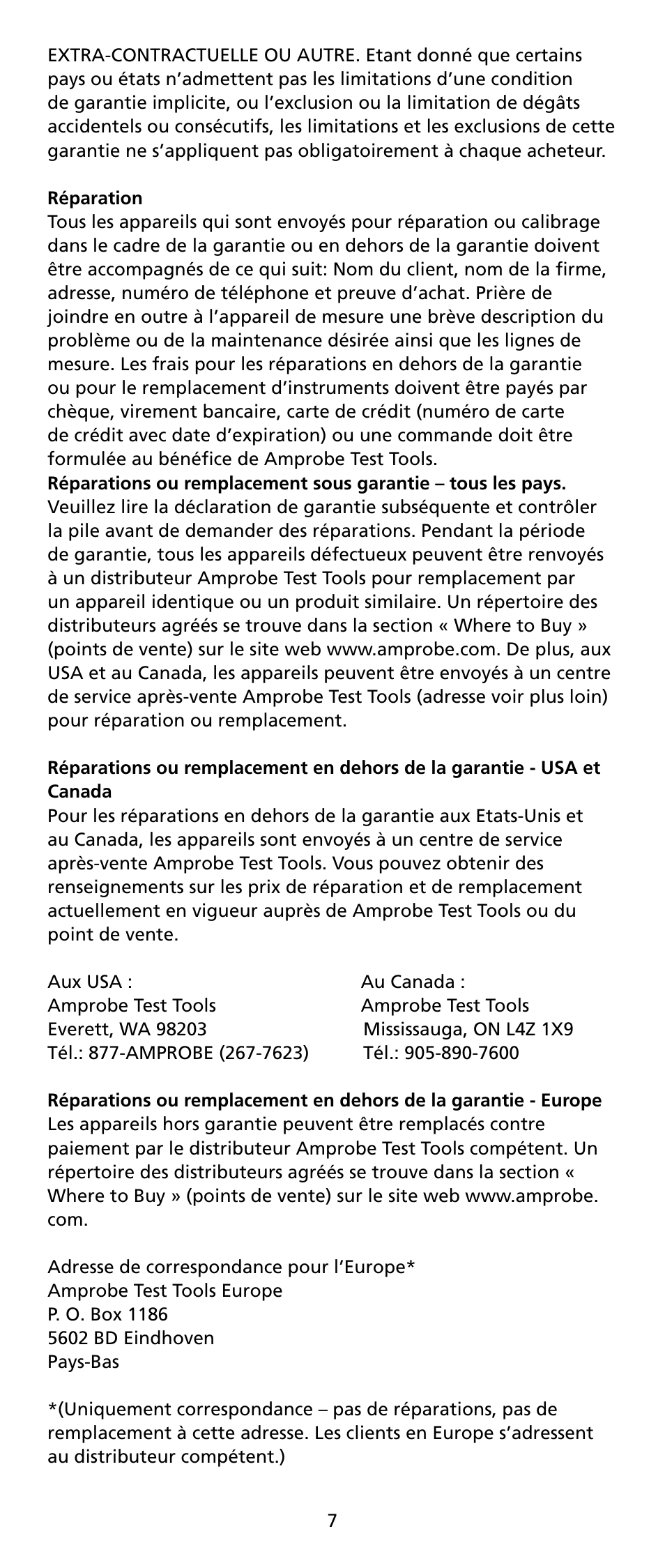 Amprobe LH41A Clamp-On-Ammeter User Manual | Page 20 / 53