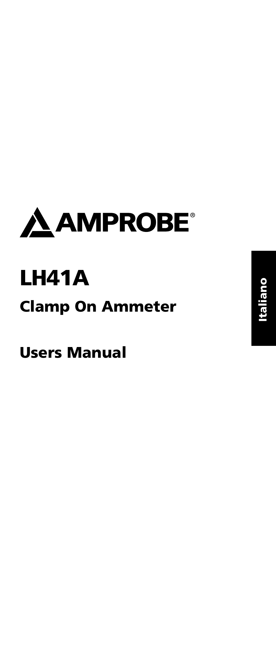 Lh41a | Amprobe LH41A Clamp-On-Ammeter User Manual | Page 32 / 53