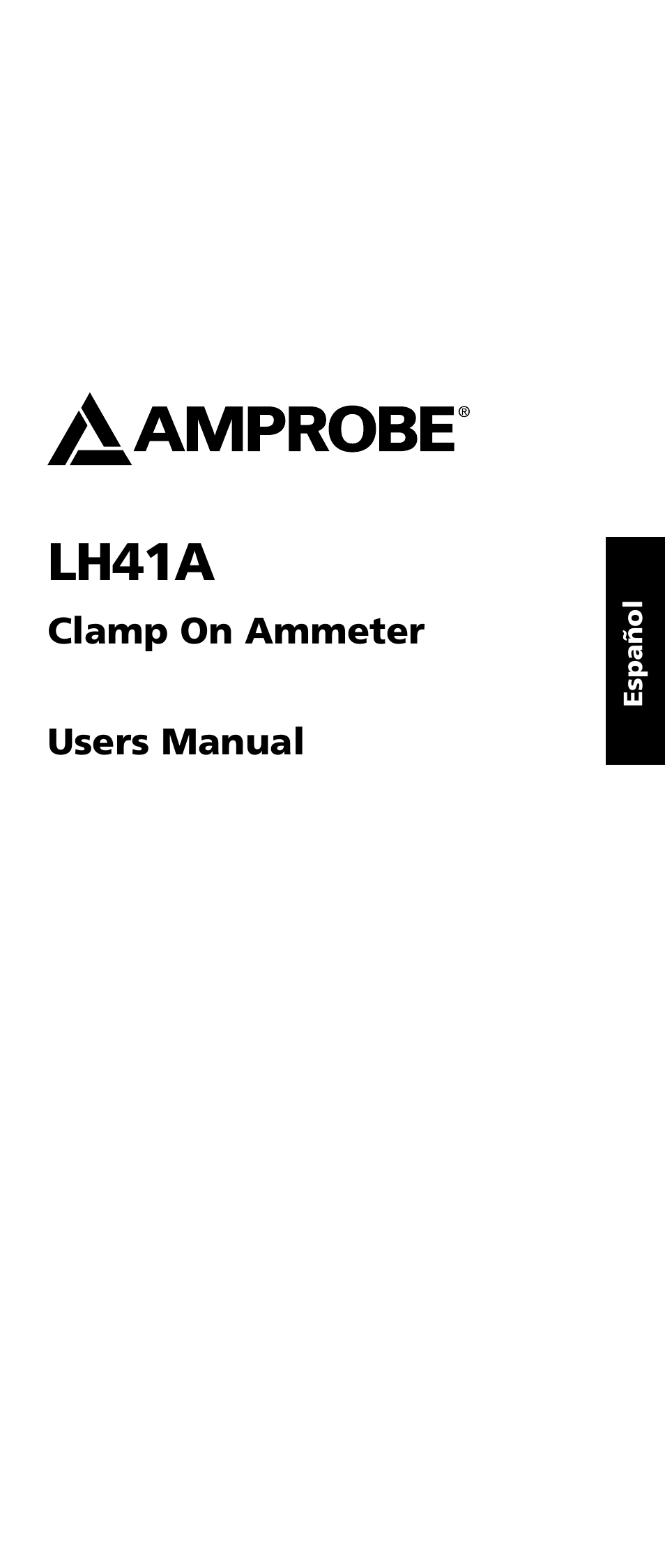 Lh41a | Amprobe LH41A Clamp-On-Ammeter User Manual | Page 42 / 53