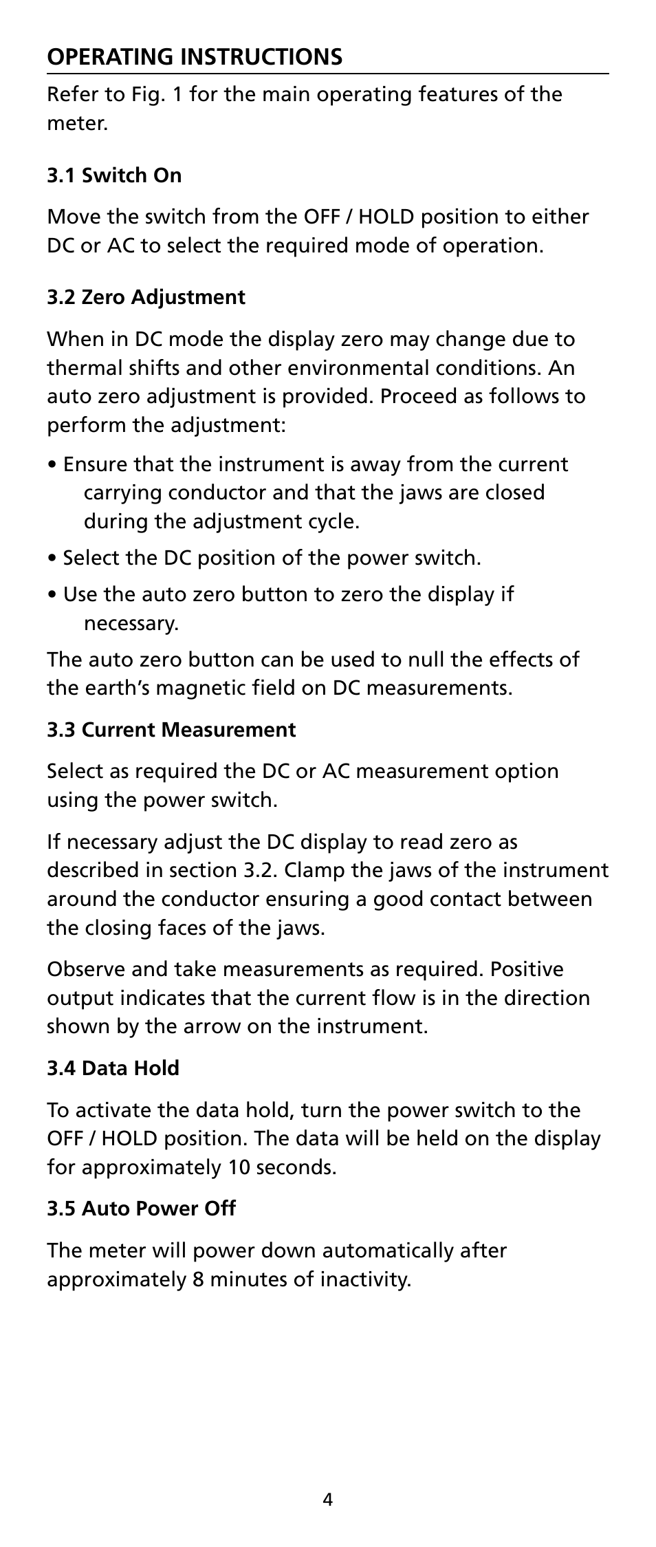 Amprobe LH41A Clamp-On-Ammeter User Manual | Page 8 / 53