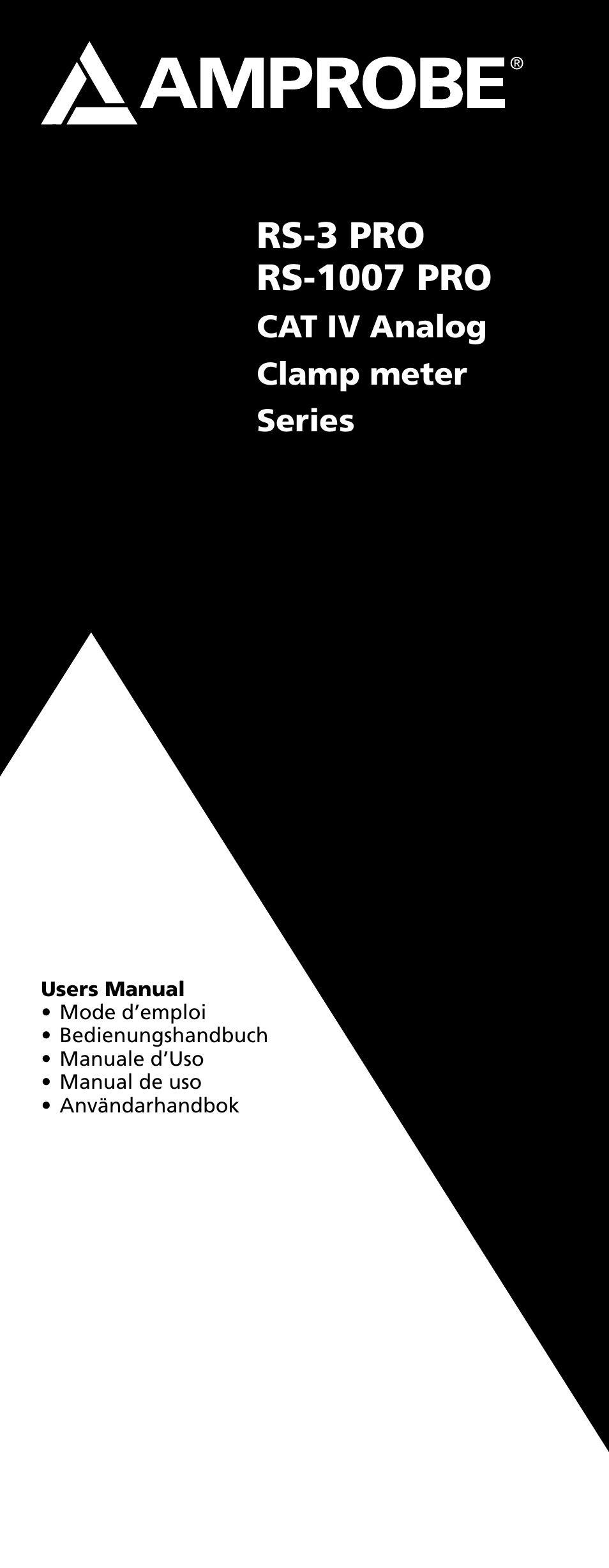 Amprobe RS-1007-PRO Analog-Clamp-Meter-Series User Manual | 64 pages