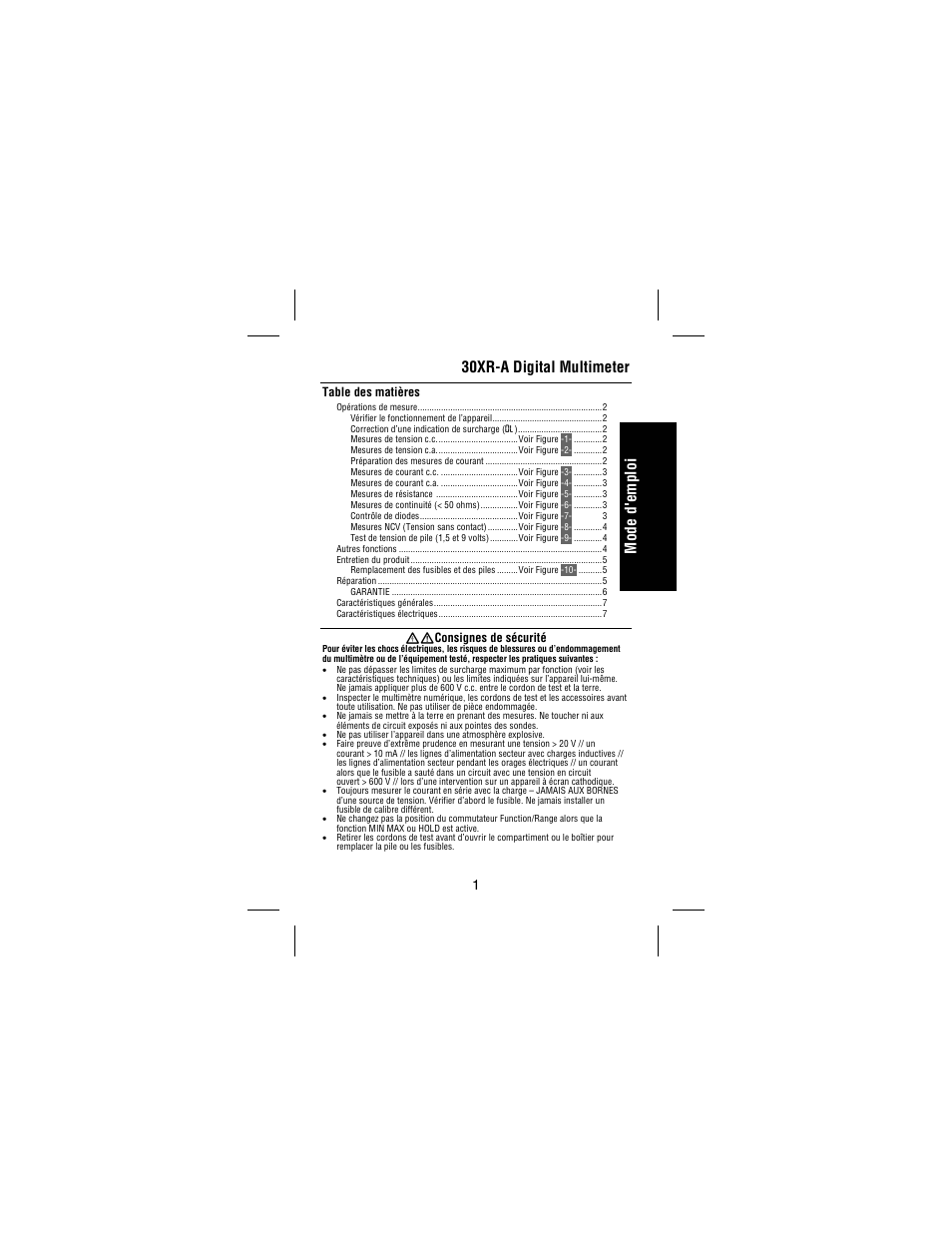 Amprobe 30XR-A Professional-Digital-Multimeter User Manual | Page 21 / 53