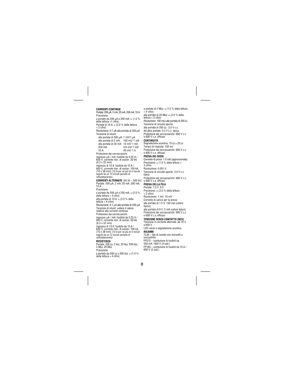 Amprobe 30XR-A Professional-Digital-Multimeter User Manual | Page 44 / 53