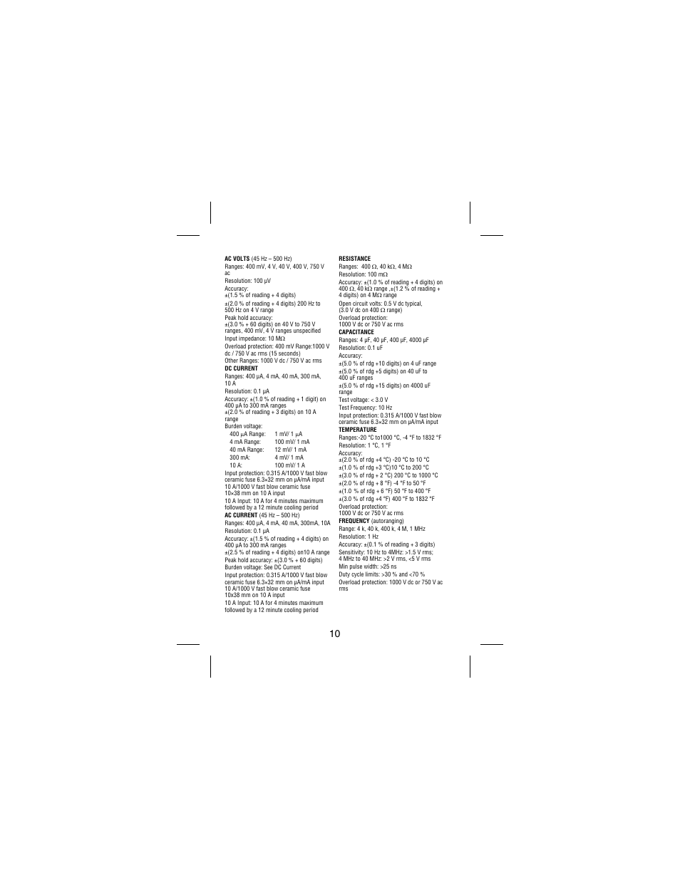 Amprobe 33XR-A Professional-Digital-Multimeter User Manual | Page 16 / 73