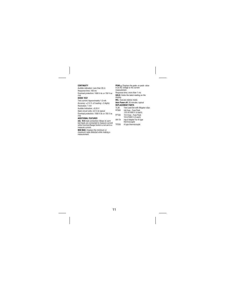 Amprobe 33XR-A Professional-Digital-Multimeter User Manual | Page 17 / 73