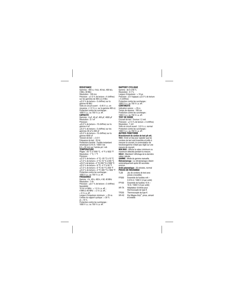 Amprobe 34XR-A Professional-Digital-Multimeter User Manual | Page 35 / 73