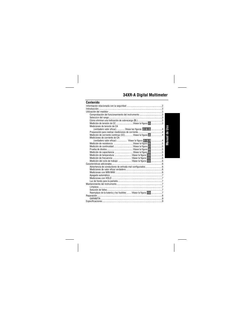 Amprobe 34XR-A Professional-Digital-Multimeter User Manual | Page 61 / 73