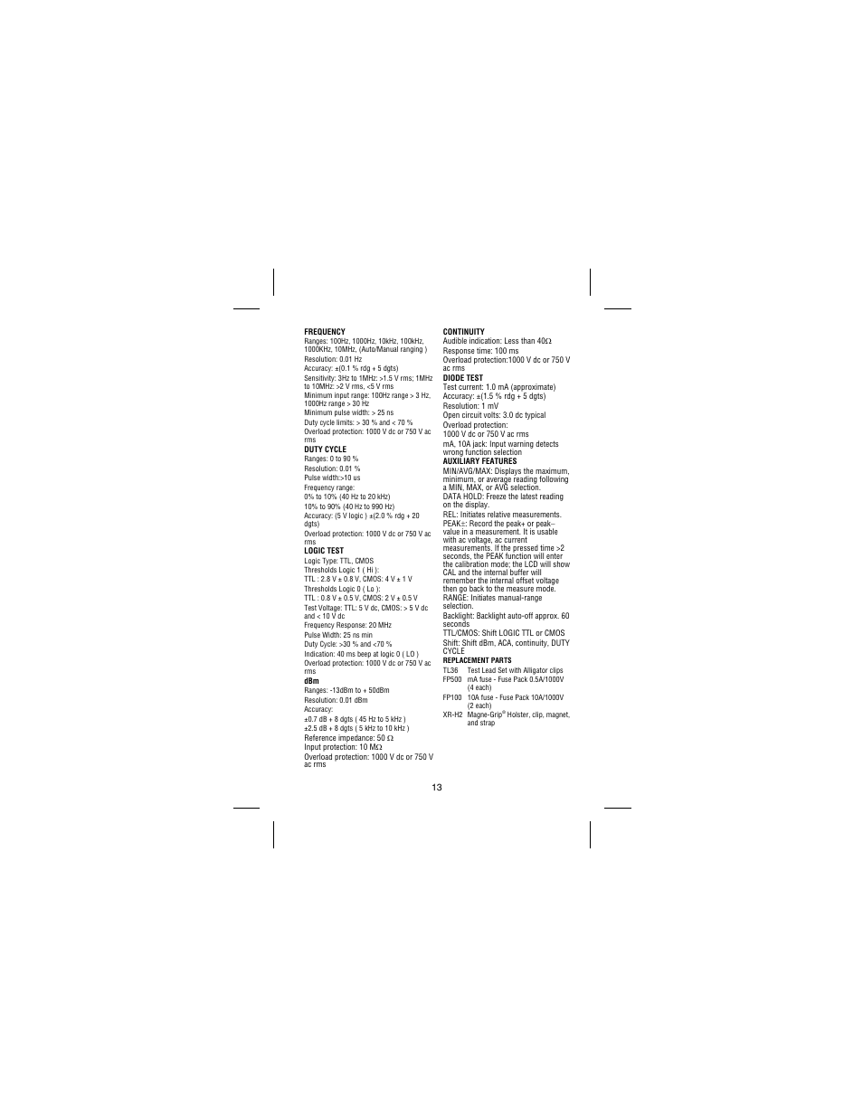 Amprobe 37XR-A Professional-Digital-Multimeter User Manual | Page 20 / 86