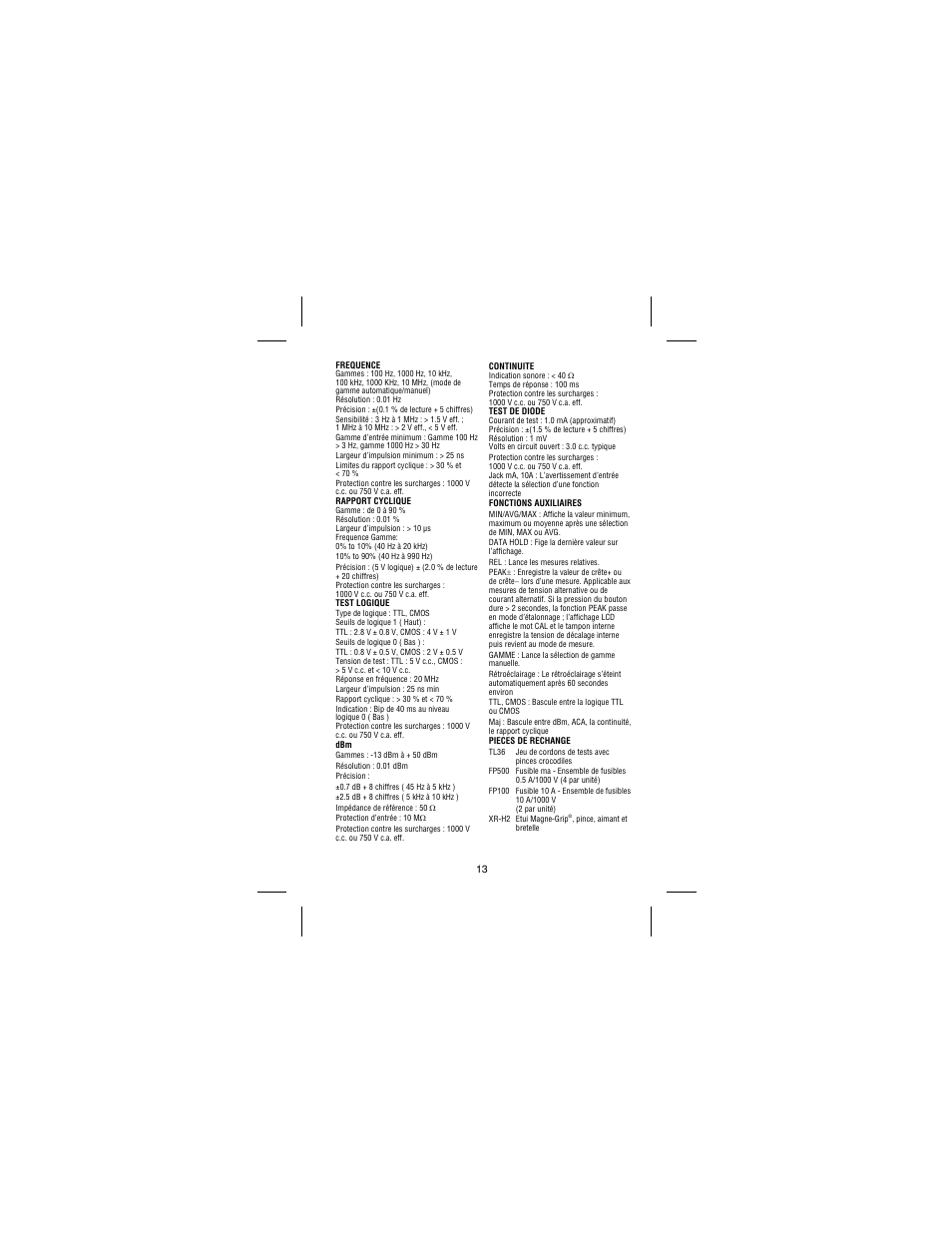 Amprobe 37XR-A Professional-Digital-Multimeter User Manual | Page 42 / 86