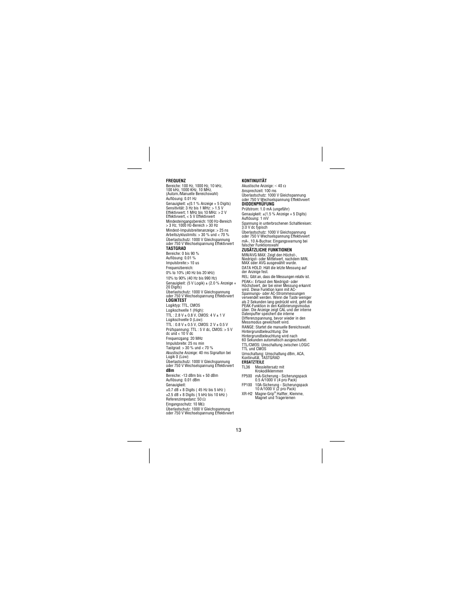 Amprobe 37XR-A Professional-Digital-Multimeter User Manual | Page 56 / 86