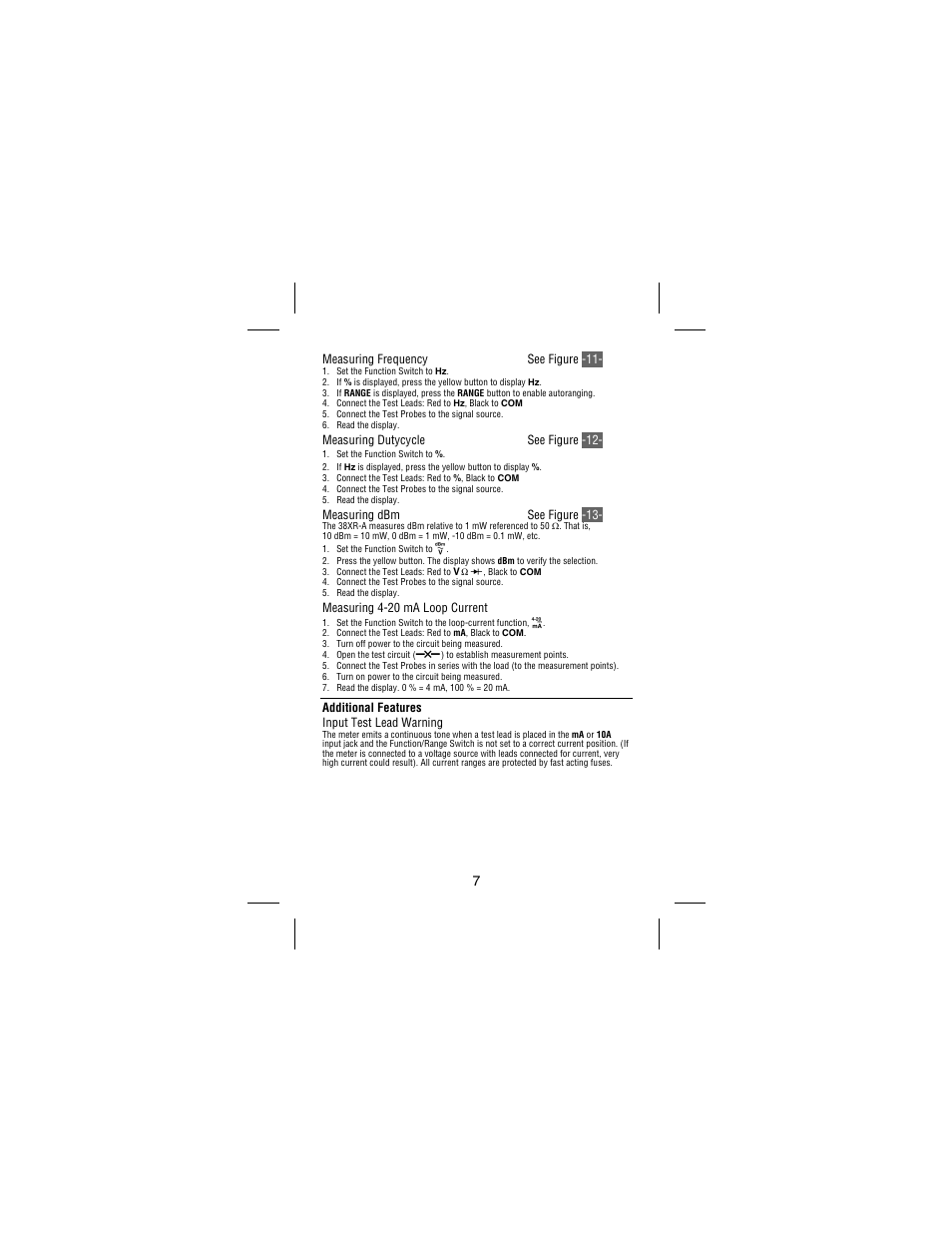 Amprobe 38XR-A Professional-Digital-Multimeter User Manual | Page 11 / 92