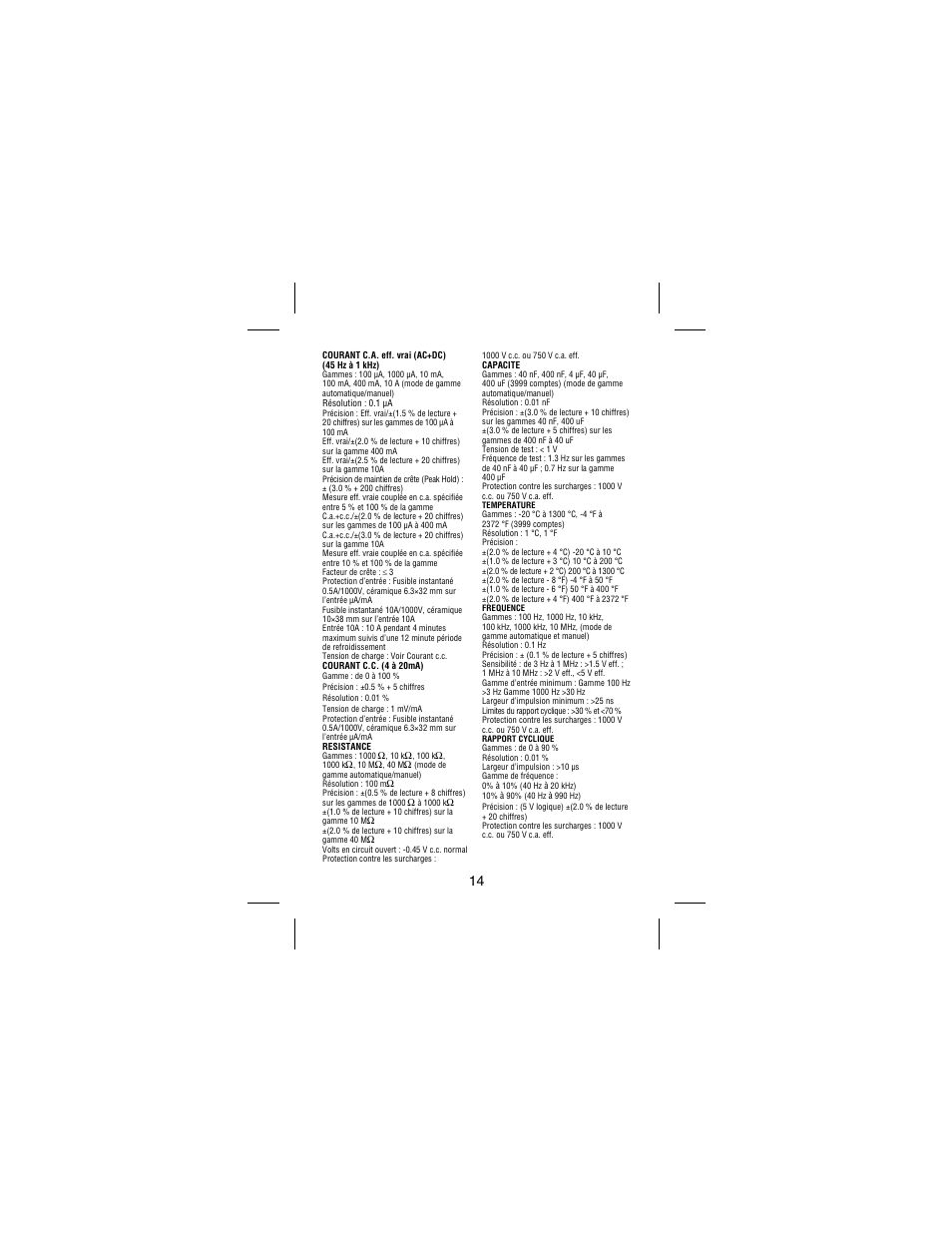 Amprobe 38XR-A Professional-Digital-Multimeter User Manual | Page 42 / 92