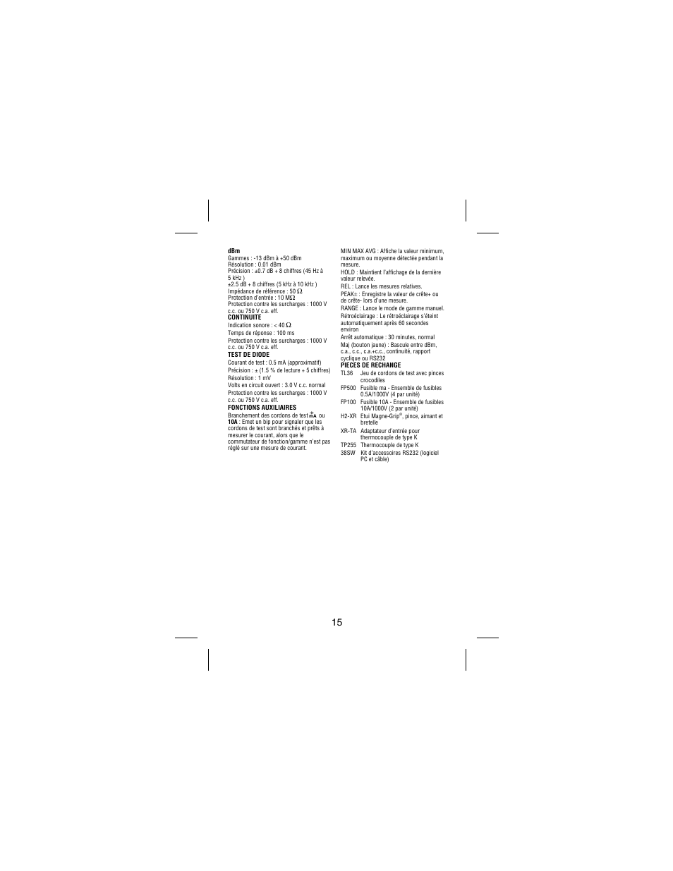 Amprobe 38XR-A Professional-Digital-Multimeter User Manual | Page 43 / 92