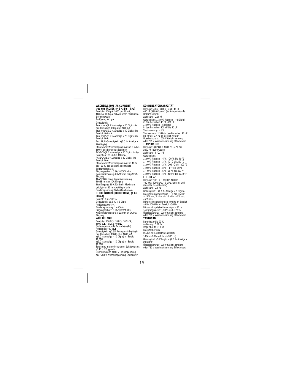 Amprobe 38XR-A Professional-Digital-Multimeter User Manual | Page 58 / 92