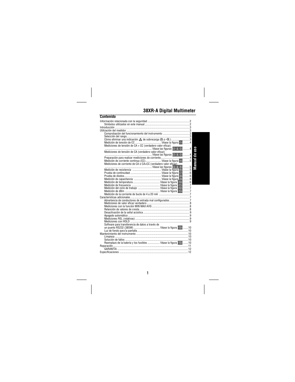 Amprobe 38XR-A Professional-Digital-Multimeter User Manual | Page 77 / 92