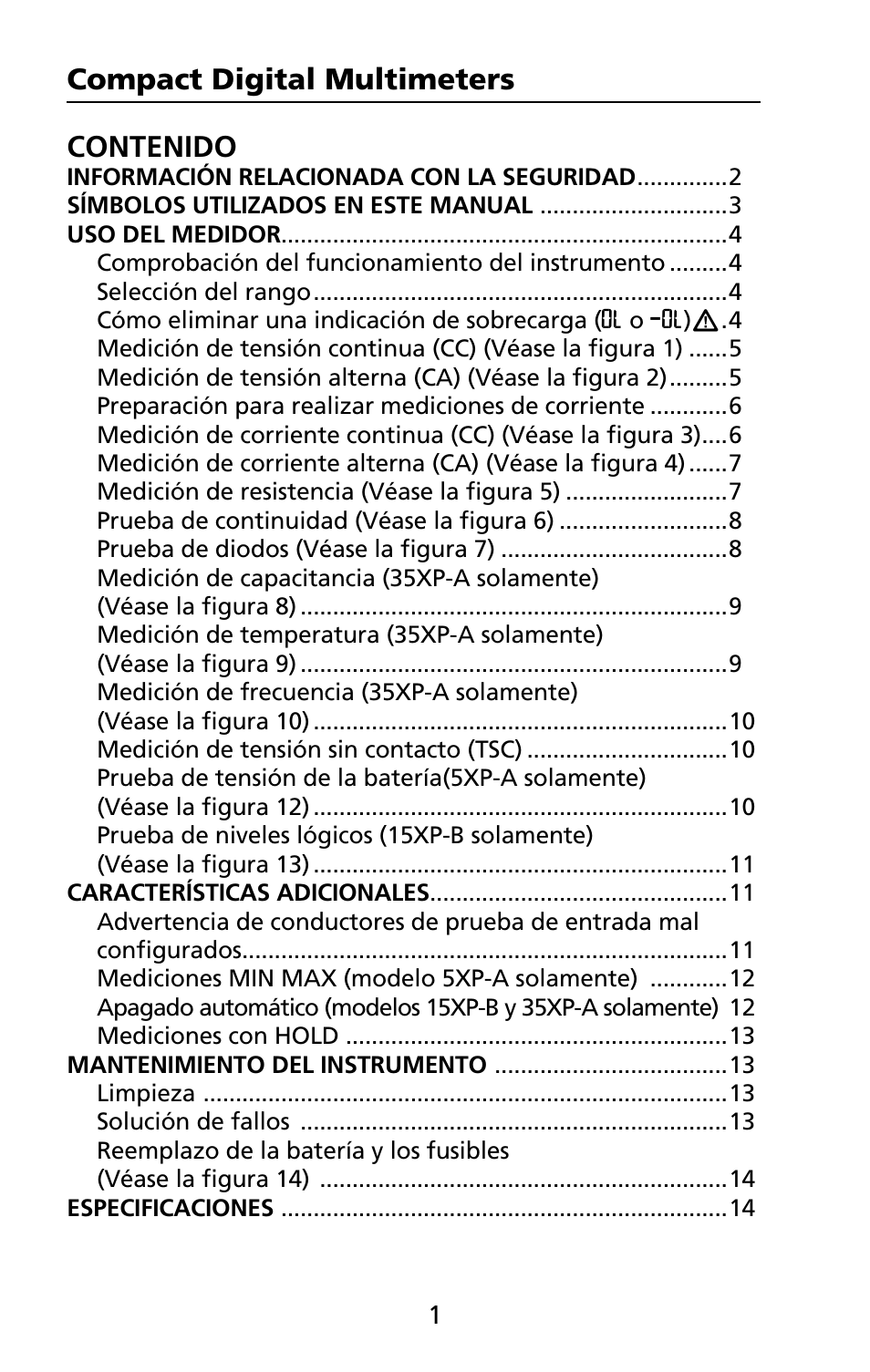 Amprobe 5XP-A 15XP-A 35XP-A User Manual | Page 36 / 126
