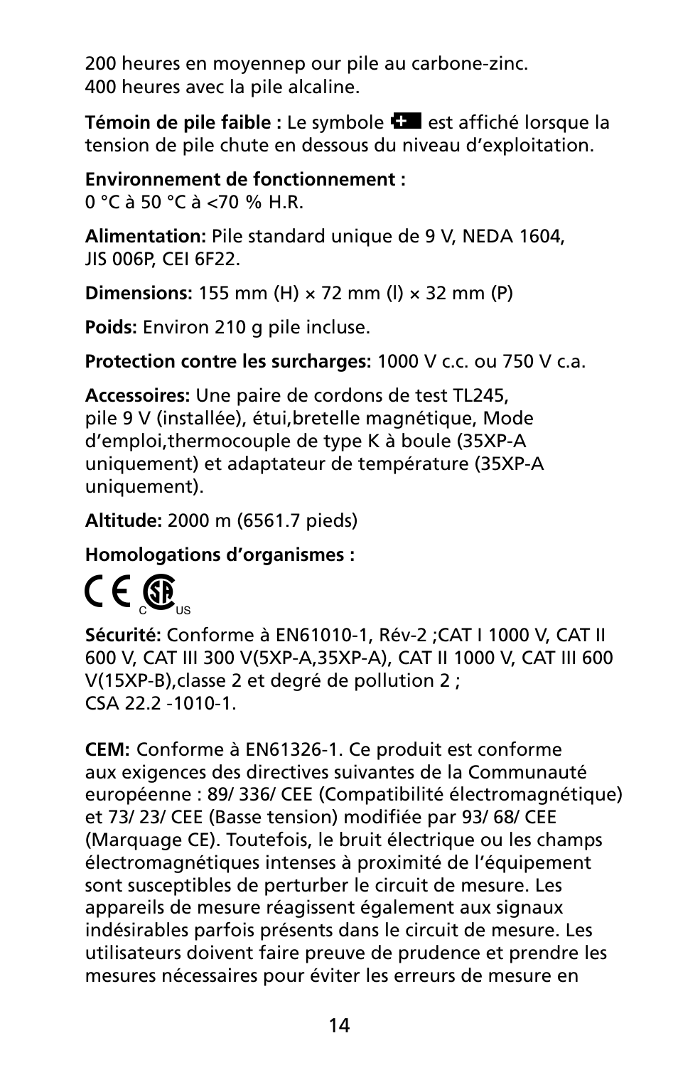 Amprobe 5XP-A 15XP-A 35XP-A User Manual | Page 73 / 126