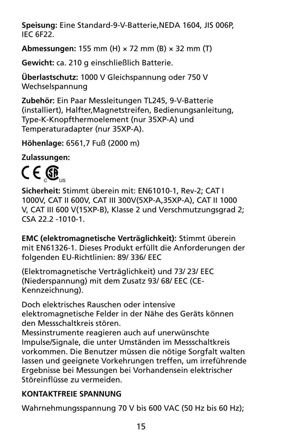 Amprobe 5XP-A 15XP-A 35XP-A User Manual | Page 96 / 126