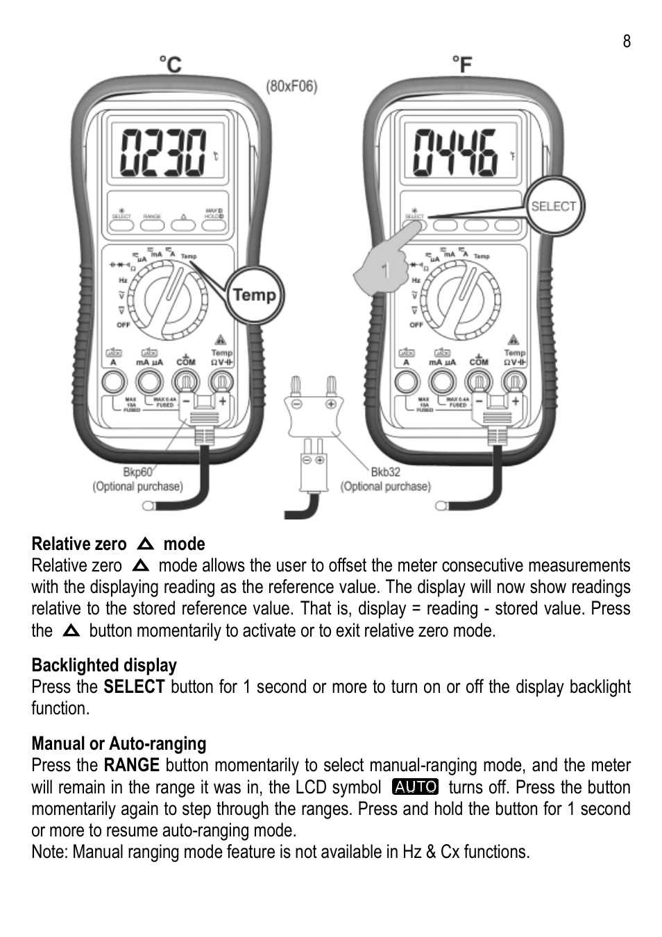 Amprobe AM-100 Digital-Multimeters User Manual | Page 9 / 15