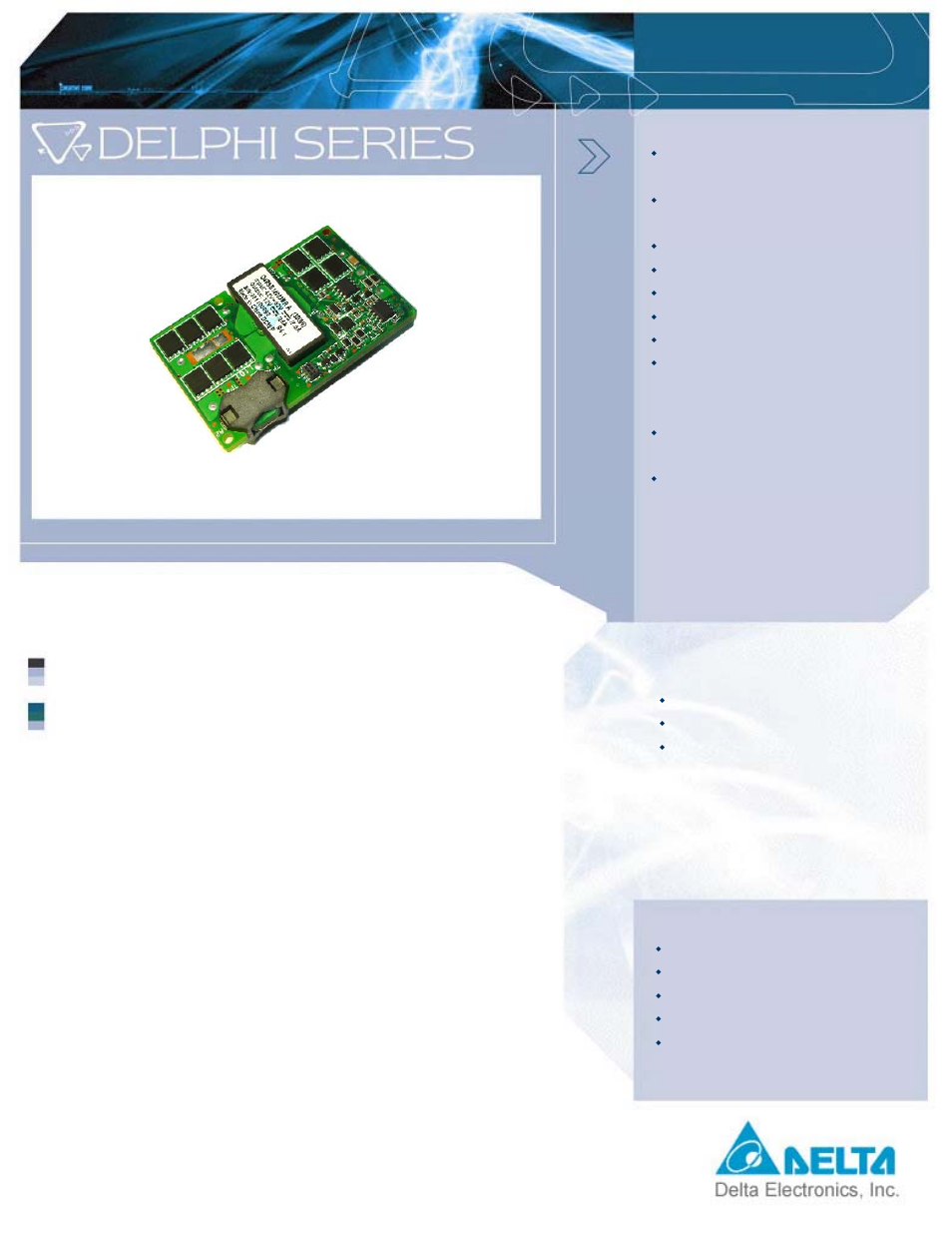 Delta Electronics Series Q48SB User Manual | 2 pages