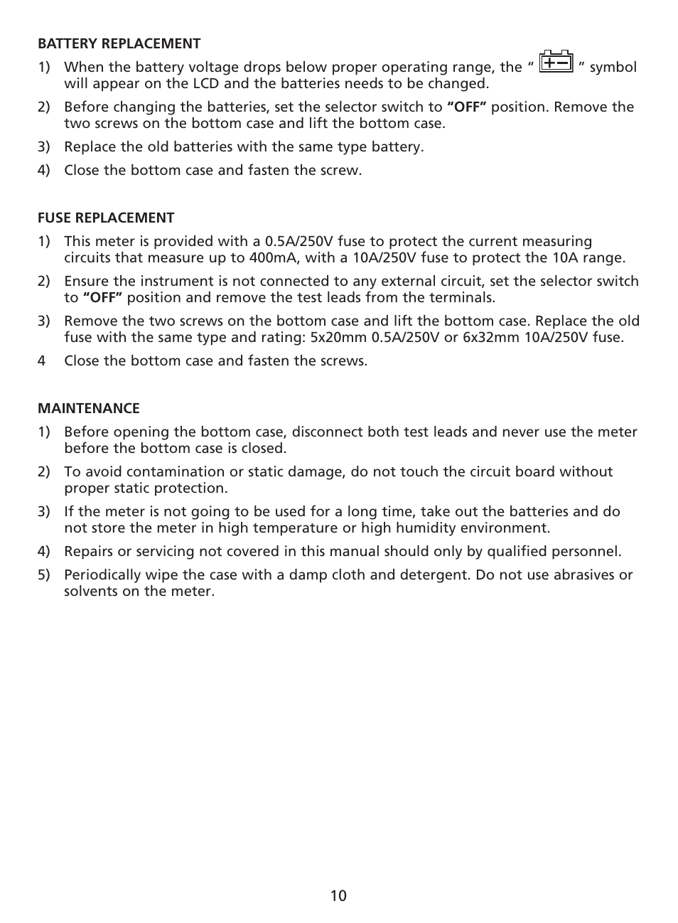 Amprobe AM-220 Digital-Multimeters User Manual | Page 14 / 75
