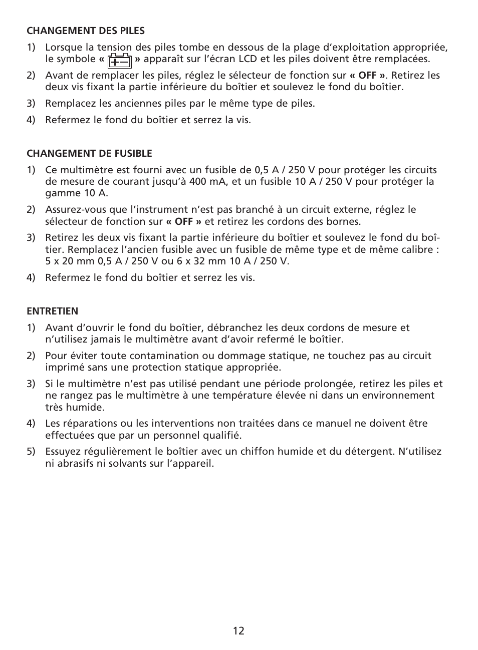 Amprobe AM-220 Digital-Multimeters User Manual | Page 26 / 75