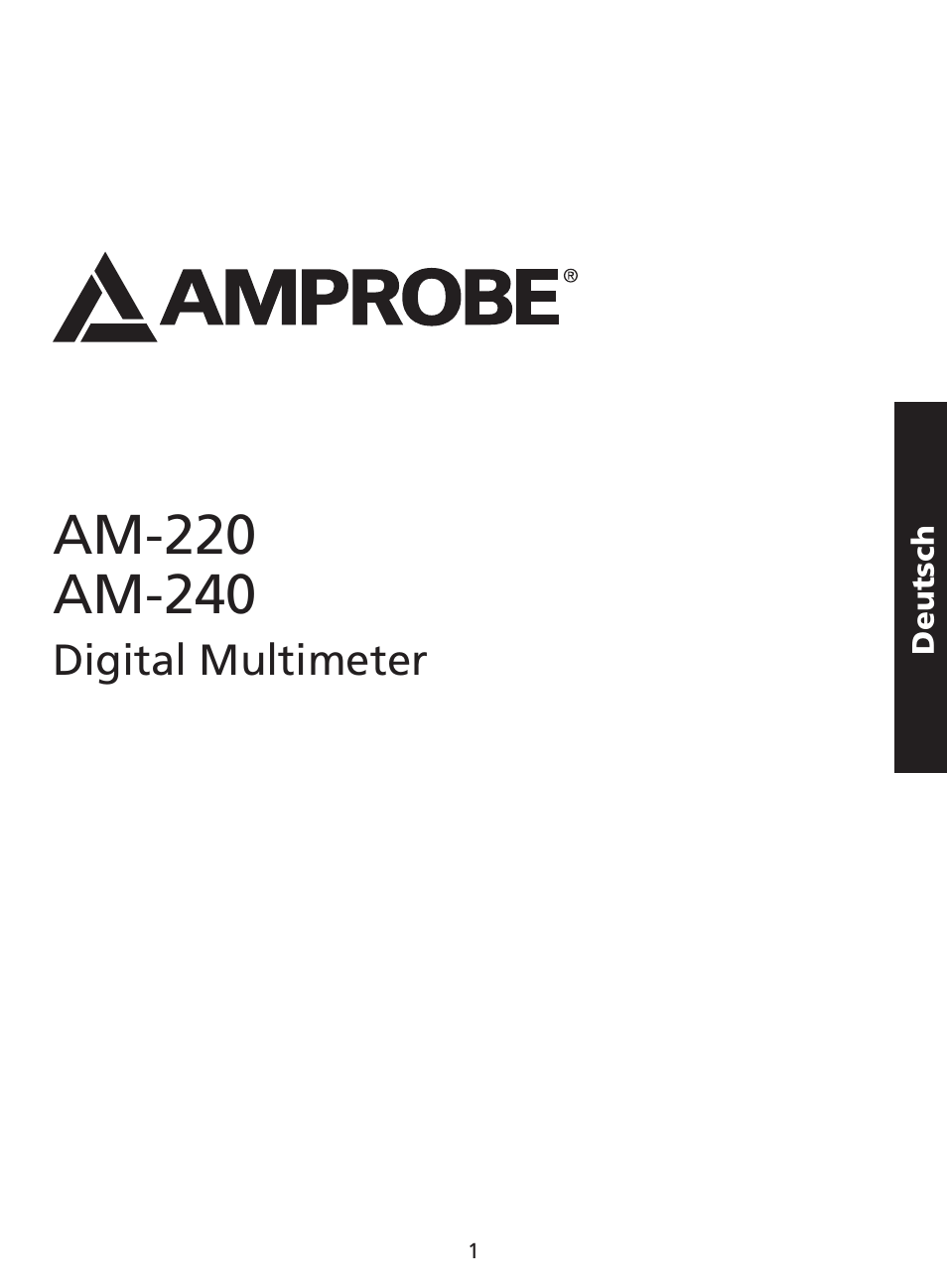 Amprobe AM-220 Digital-Multimeters User Manual | Page 27 / 75