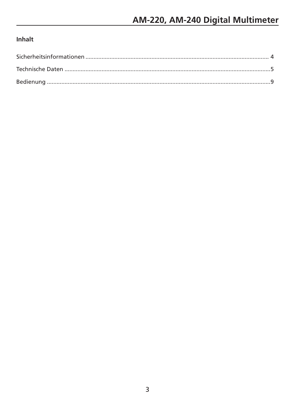 Amprobe AM-220 Digital-Multimeters User Manual | Page 29 / 75