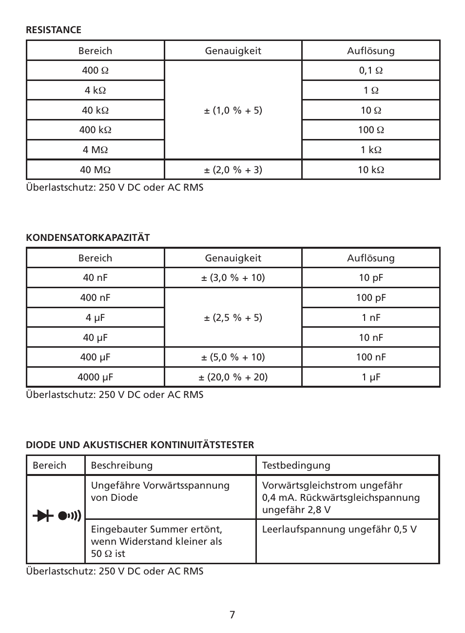 Amprobe AM-220 Digital-Multimeters User Manual | Page 33 / 75
