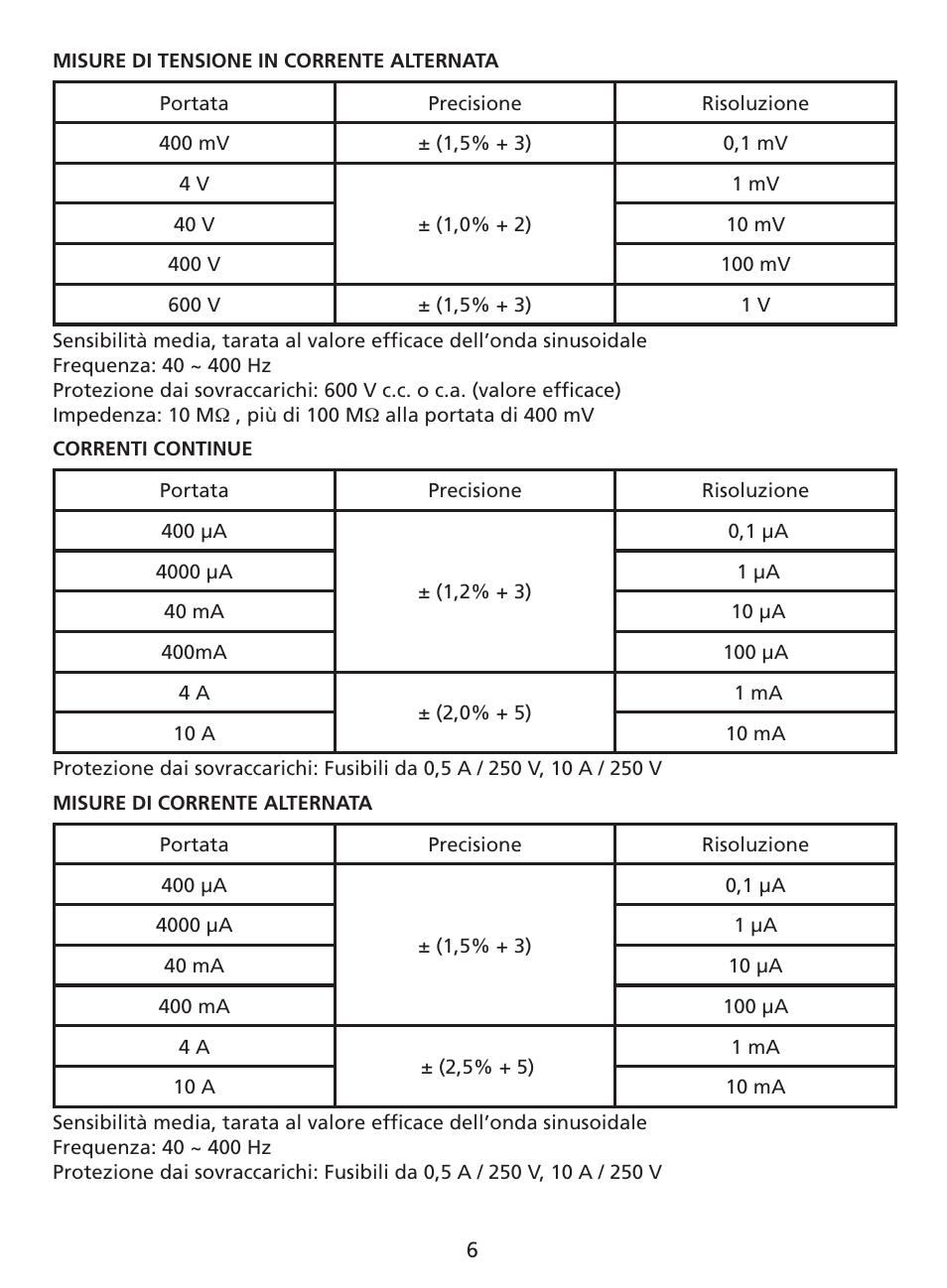 Amprobe AM-220 Digital-Multimeters User Manual | Page 44 / 75