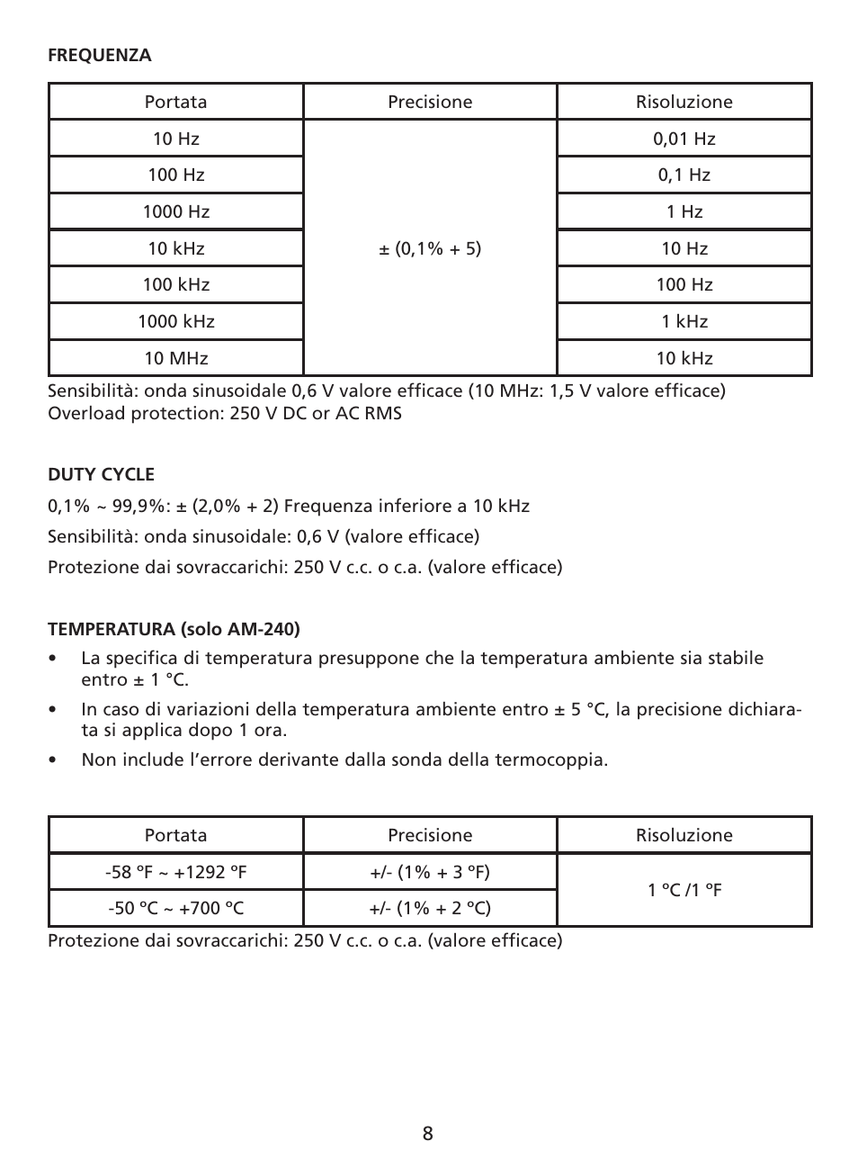 Amprobe AM-220 Digital-Multimeters User Manual | Page 46 / 75