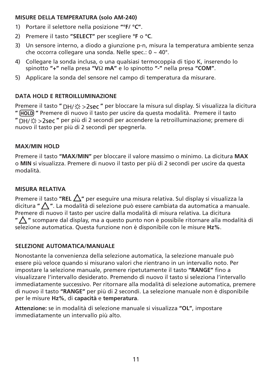 Amprobe AM-220 Digital-Multimeters User Manual | Page 49 / 75