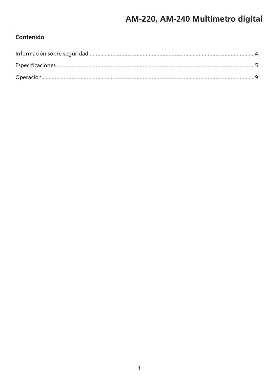 Amprobe AM-220 Digital-Multimeters User Manual | Page 53 / 75