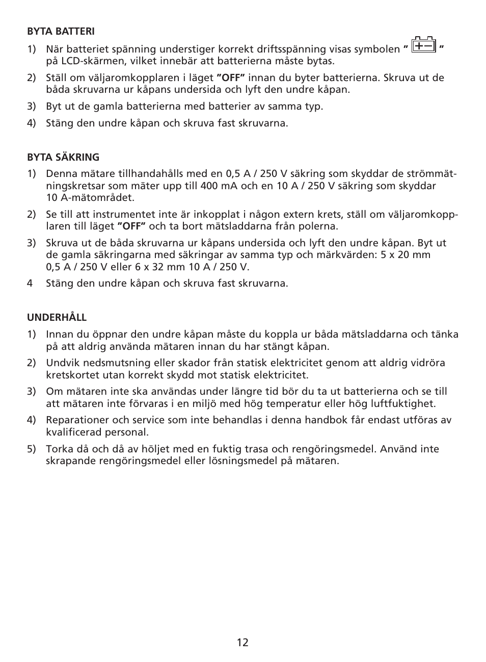 Amprobe AM-220 Digital-Multimeters User Manual | Page 74 / 75