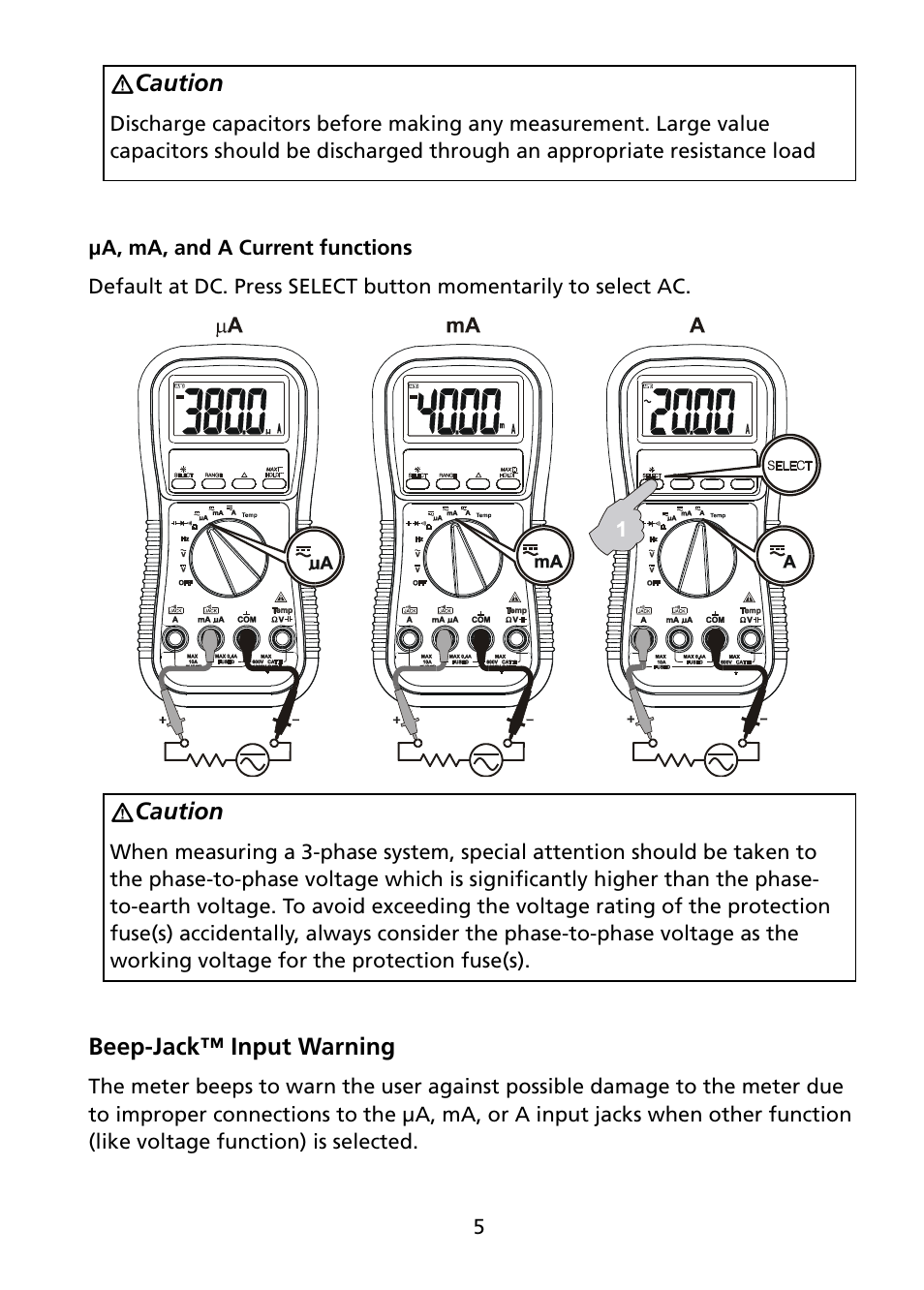 Amprobe AM-250 Digital-Multimeter User Manual | Page 11 / 22