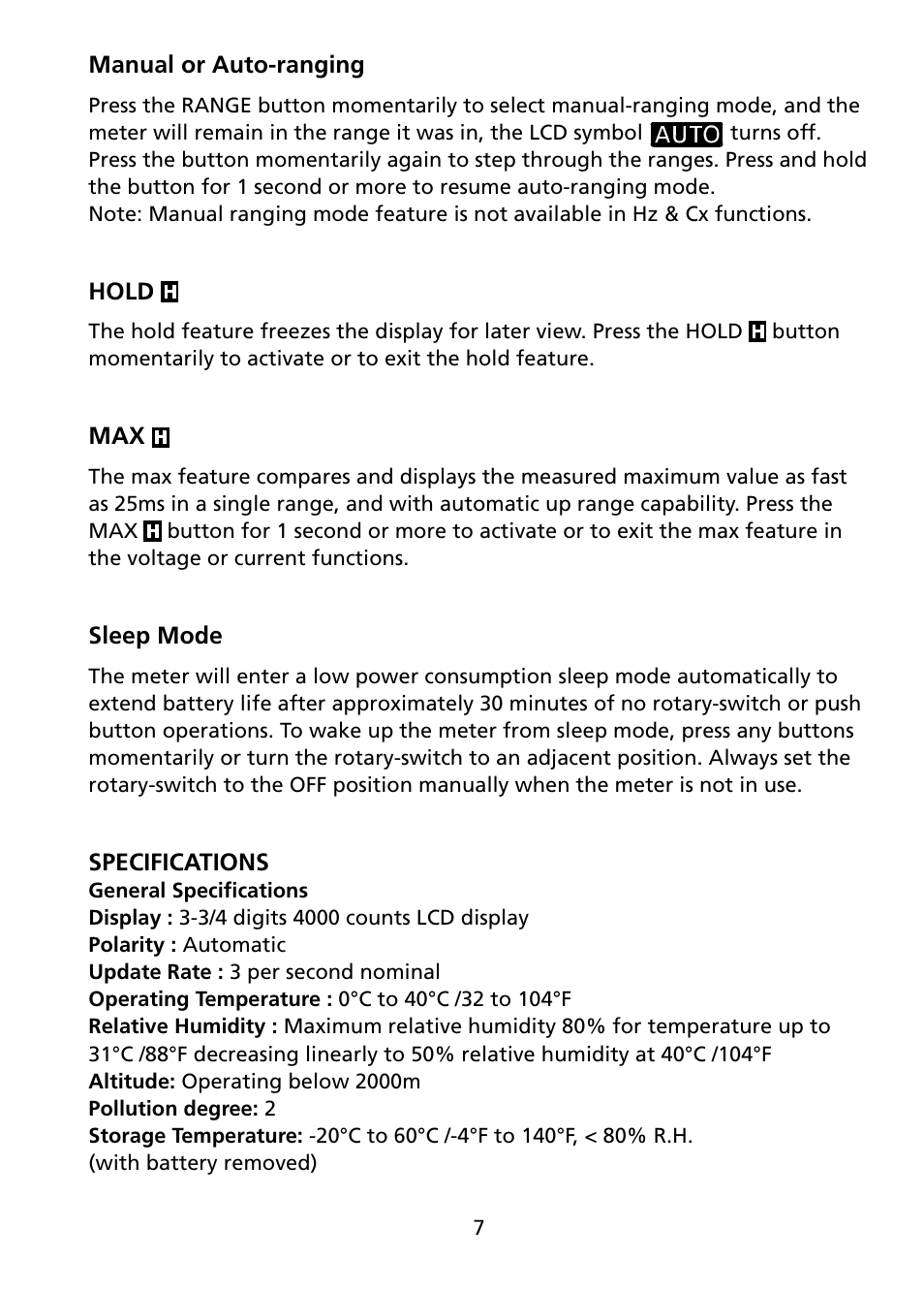 Amprobe AM-250 Digital-Multimeter User Manual | Page 13 / 22