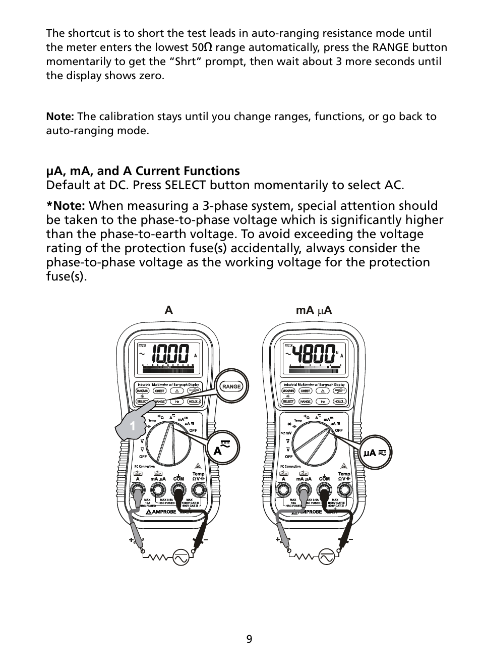 Amprobe AM-270 Industrial-Multimeter User Manual | Page 15 / 28