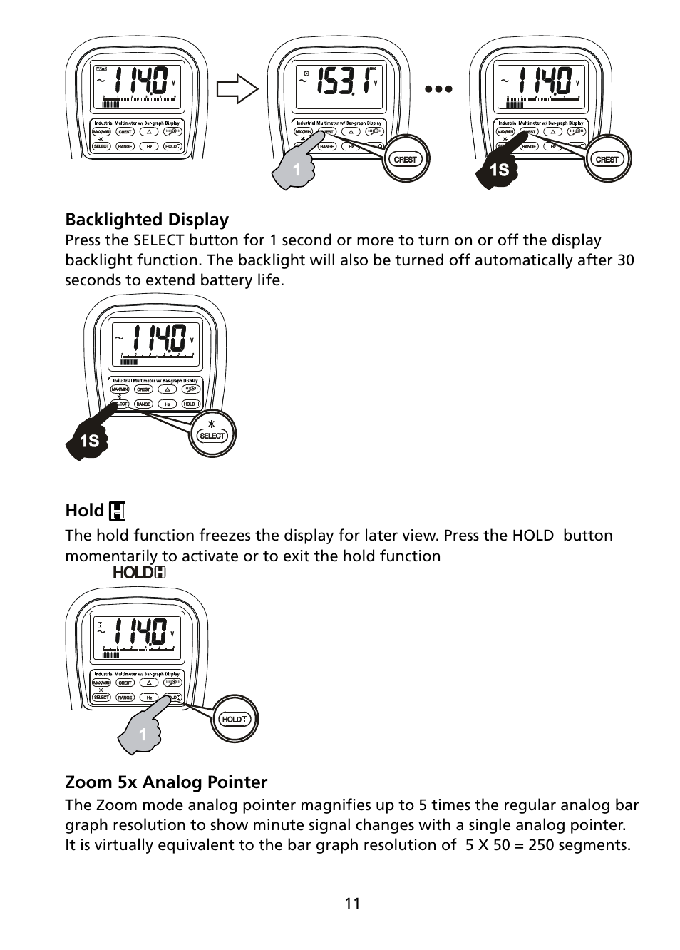 Amprobe AM-270 Industrial-Multimeter User Manual | Page 17 / 28