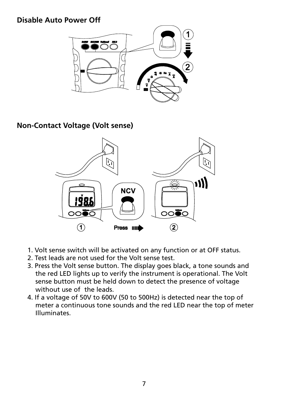 Amprobe AM-60 Compact-Digital-Multimeter User Manual | Page 12 / 20