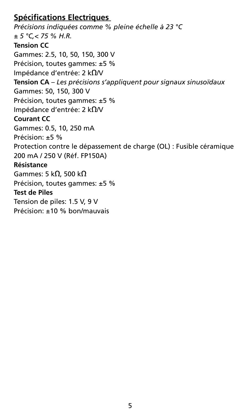 Amprobe AM8C Analog-Multimeter User Manual | Page 21 / 66