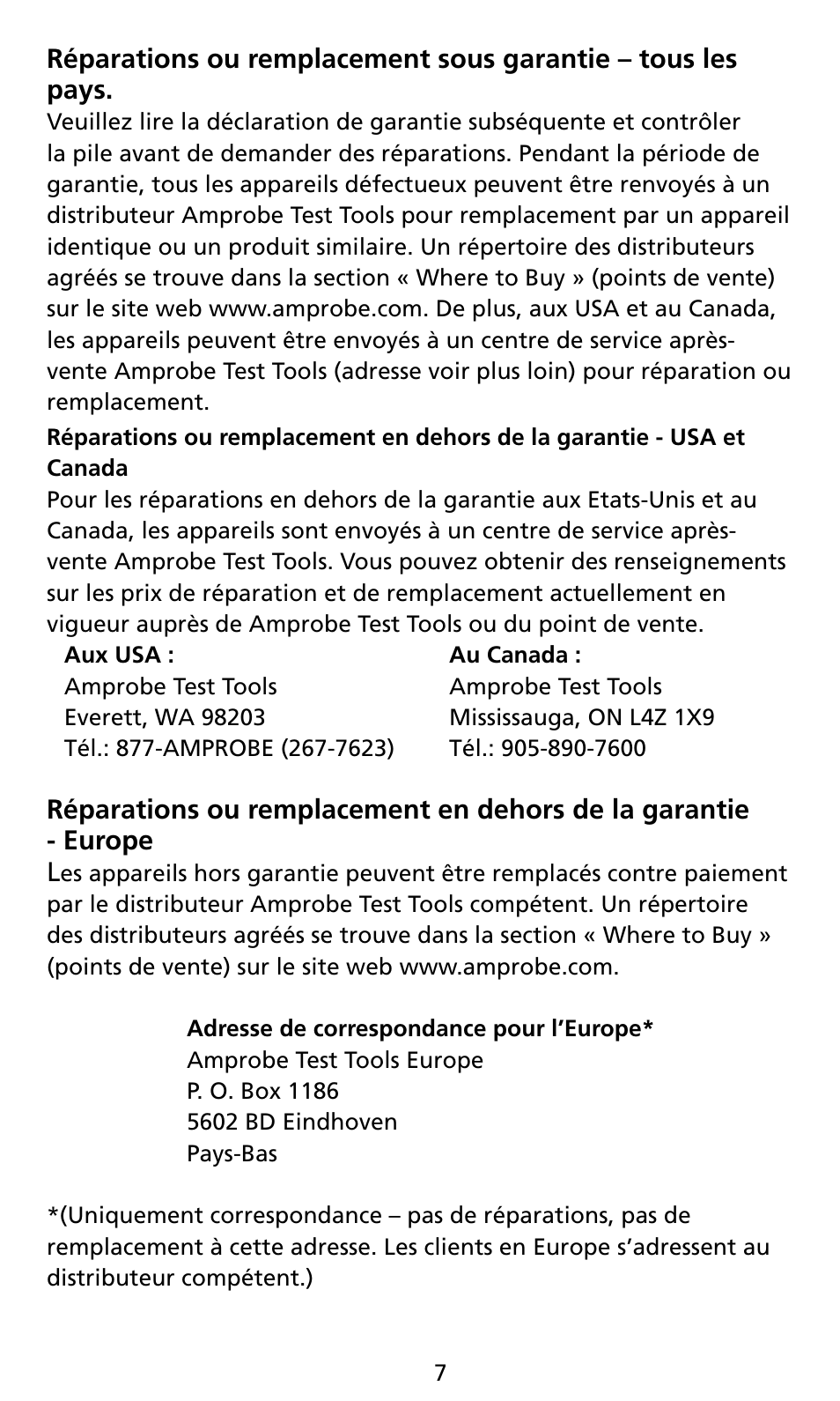 Amprobe AM8C Analog-Multimeter User Manual | Page 23 / 66