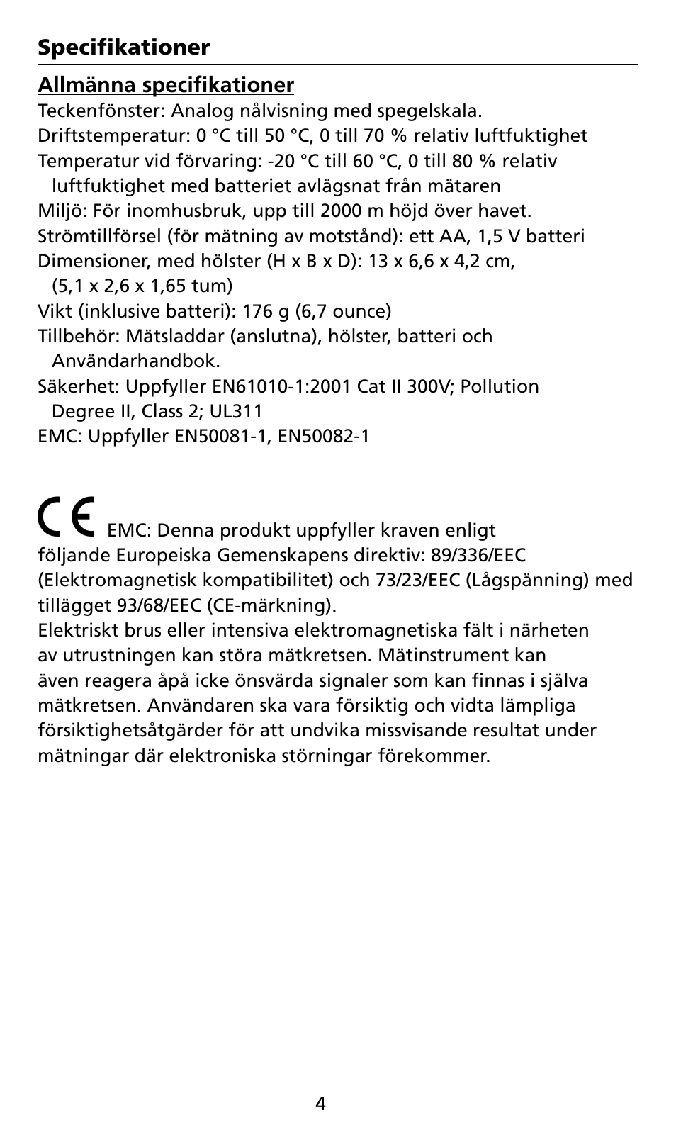 Amprobe AM8C Analog-Multimeter User Manual | Page 60 / 66