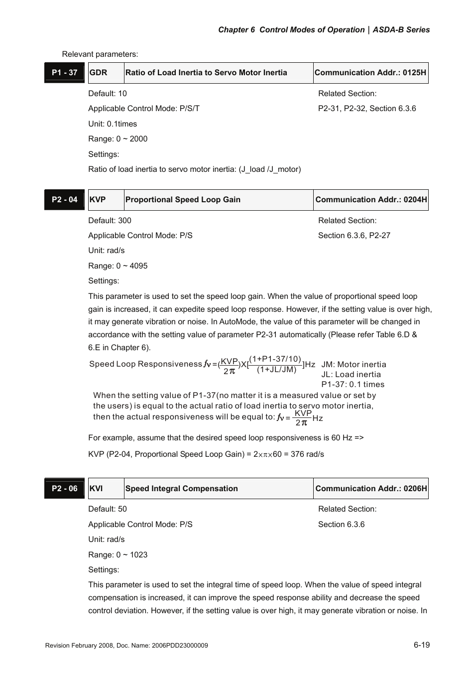 Delta Electronics AC Servo Drive ASDA-B User Manual | Page 134 / 321