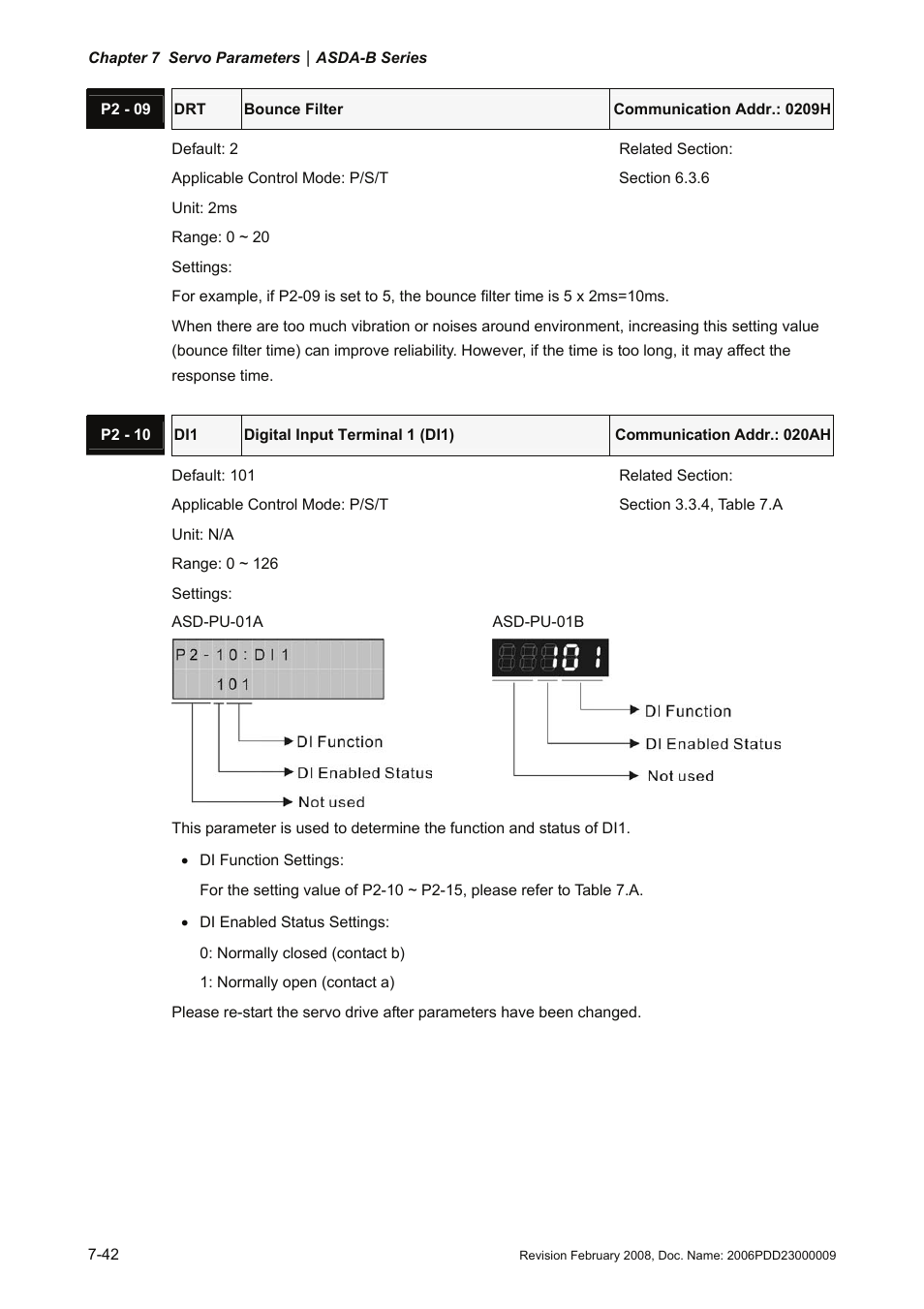 Delta Electronics AC Servo Drive ASDA-B User Manual | Page 195 / 321