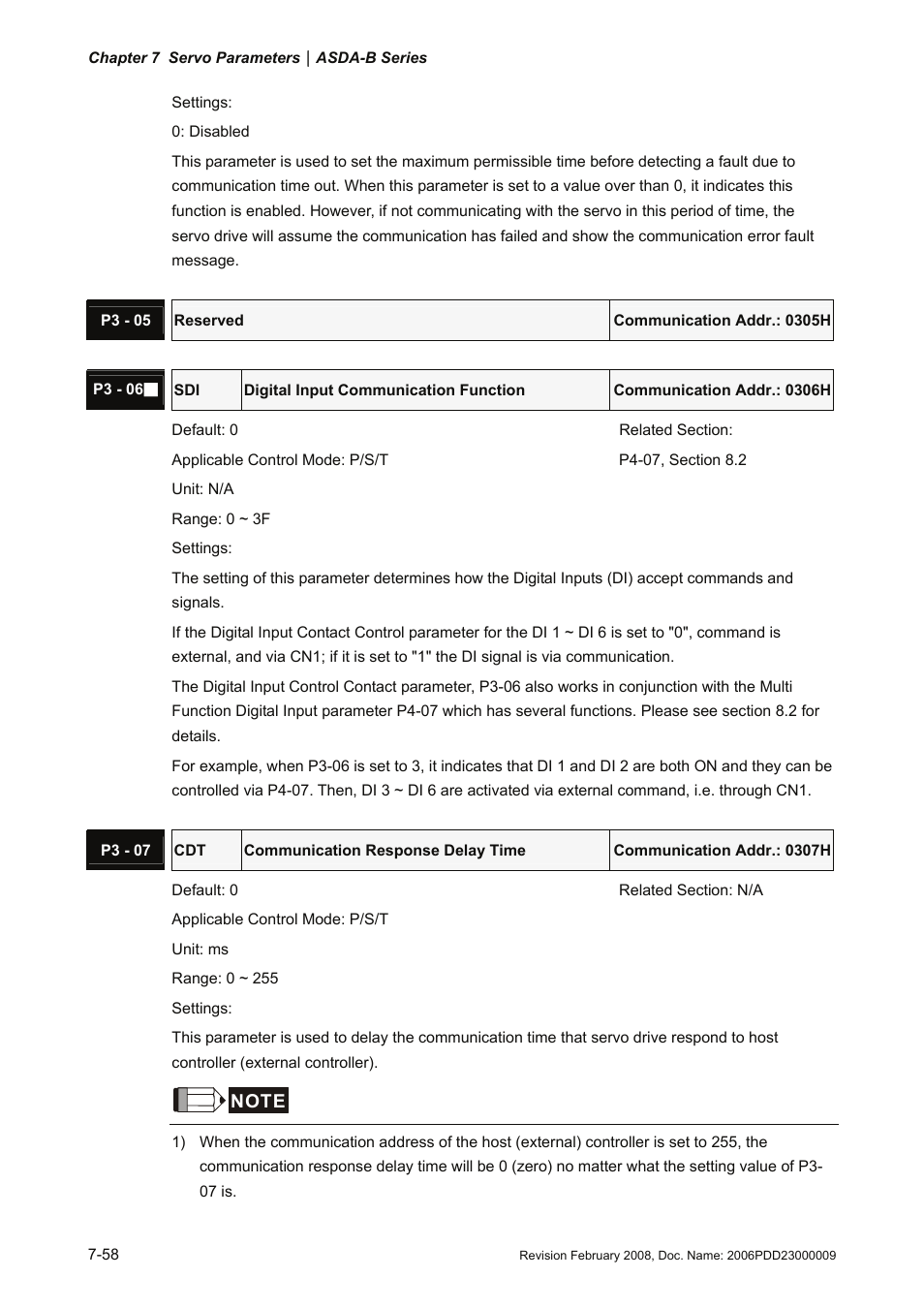Delta Electronics AC Servo Drive ASDA-B User Manual | Page 211 / 321