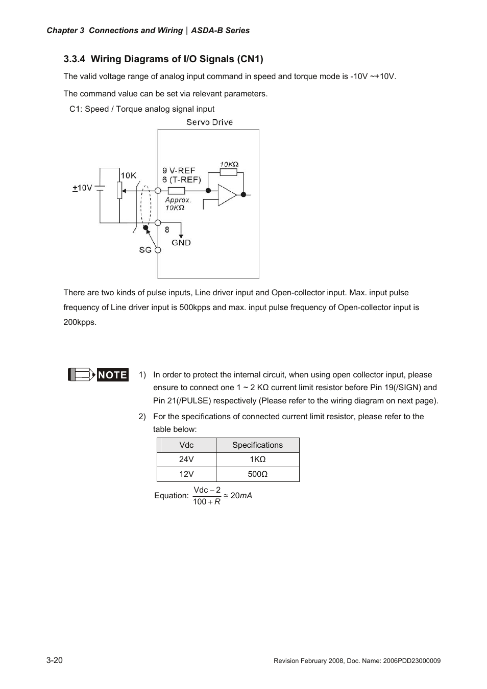 4 wiring diagrams of i/o signals (cn1), Wiring diagrams of i/o signals (cn1) -20 | Delta Electronics AC Servo Drive ASDA-B User Manual | Page 45 / 321