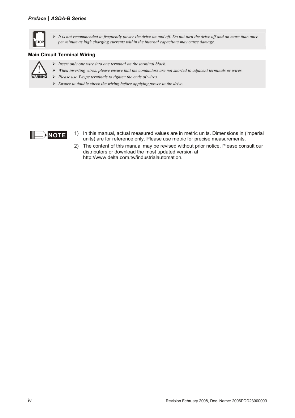Delta Electronics AC Servo Drive ASDA-B User Manual | Page 5 / 321