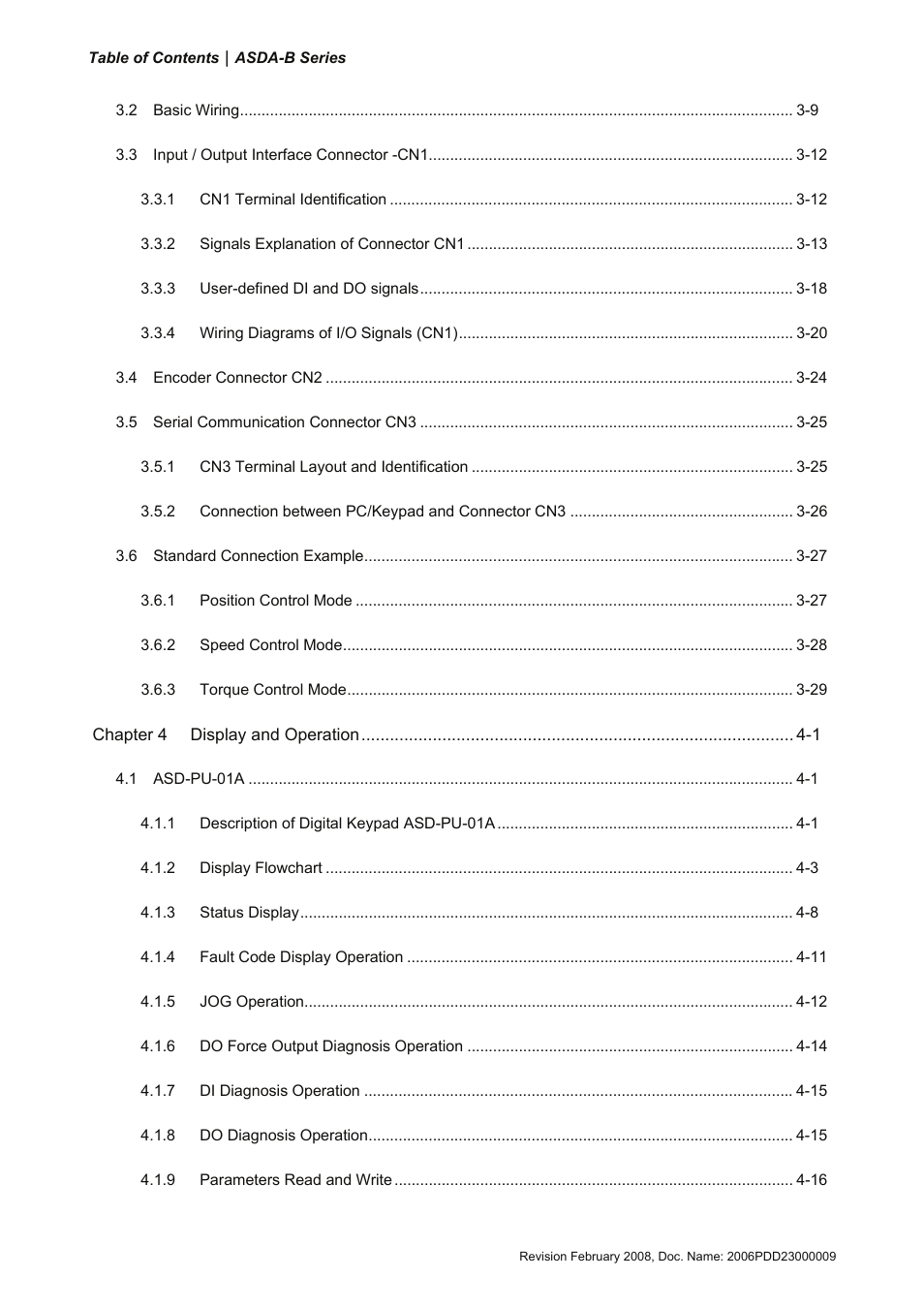 Delta Electronics AC Servo Drive ASDA-B User Manual | Page 7 / 321